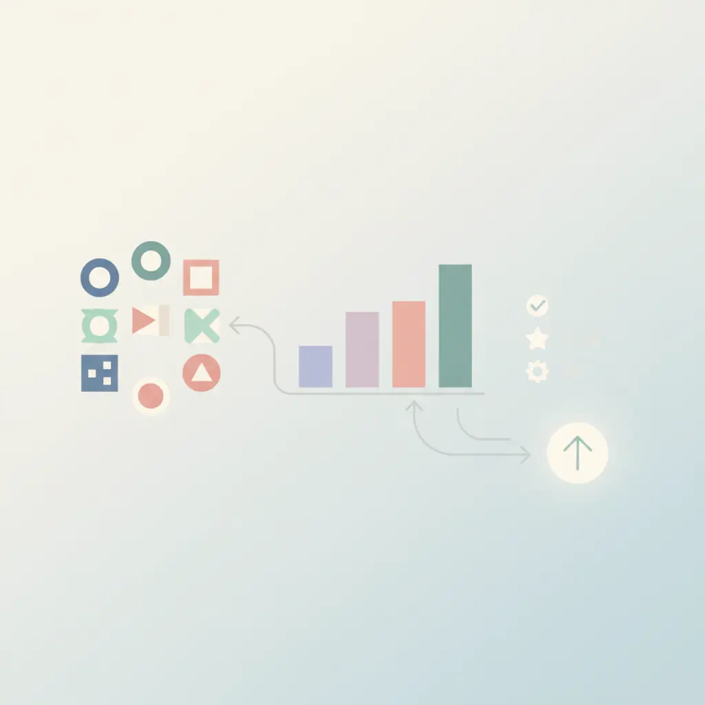 다양한 투두 리스트 앱 아이콘들, 비교 차트, 기능 목록