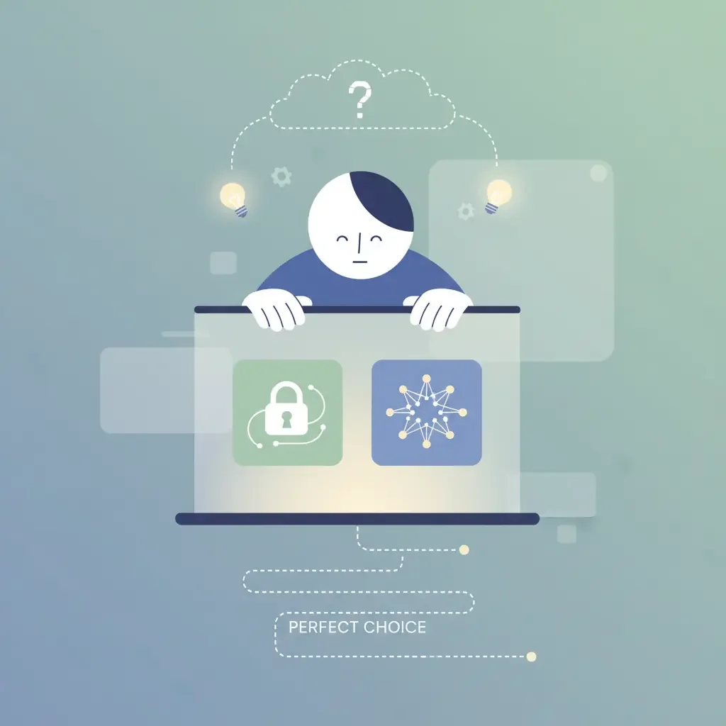 비밀번호 관리자 비교 영상을 보며 완벽한 선택을 고민하는 모습